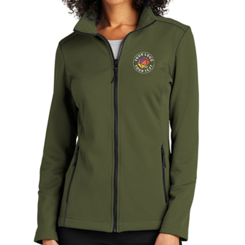 Port Authority® Custom Embroidered Women's Collective Tech Soft Shell Jacket - L921