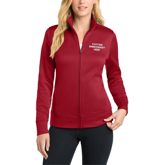 Sport-Tek® Custom Embroidered Women's Sport-Wick® Fleece Full-Zip Jacket - LST241