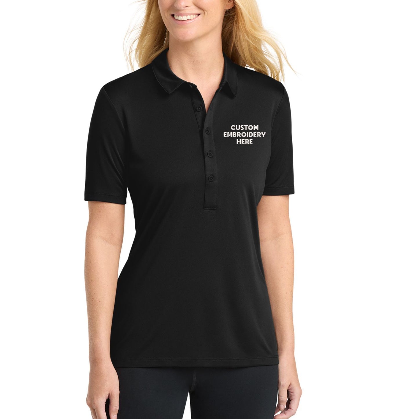Sport-Tek® Custom Embroidered Women's Posi-UV® Pro Polo - LST520