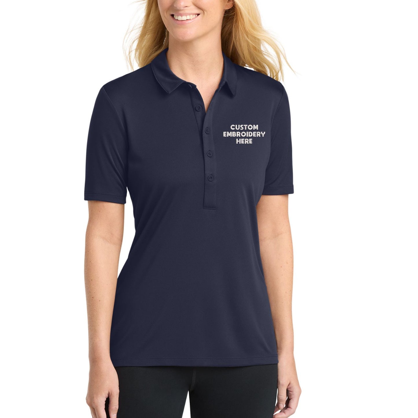 Sport-Tek® Custom Embroidered Women's Posi-UV® Pro Polo - LST520