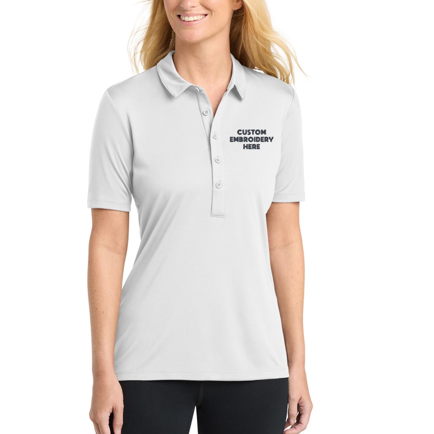 Sport-Tek® Custom Embroidered Women's Posi-UV® Pro Polo - LST520