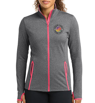 Sport-Tek® Custom Embroidered Women's Sport-Wick® Stretch Contrast Full-Zip Jacket - LST853