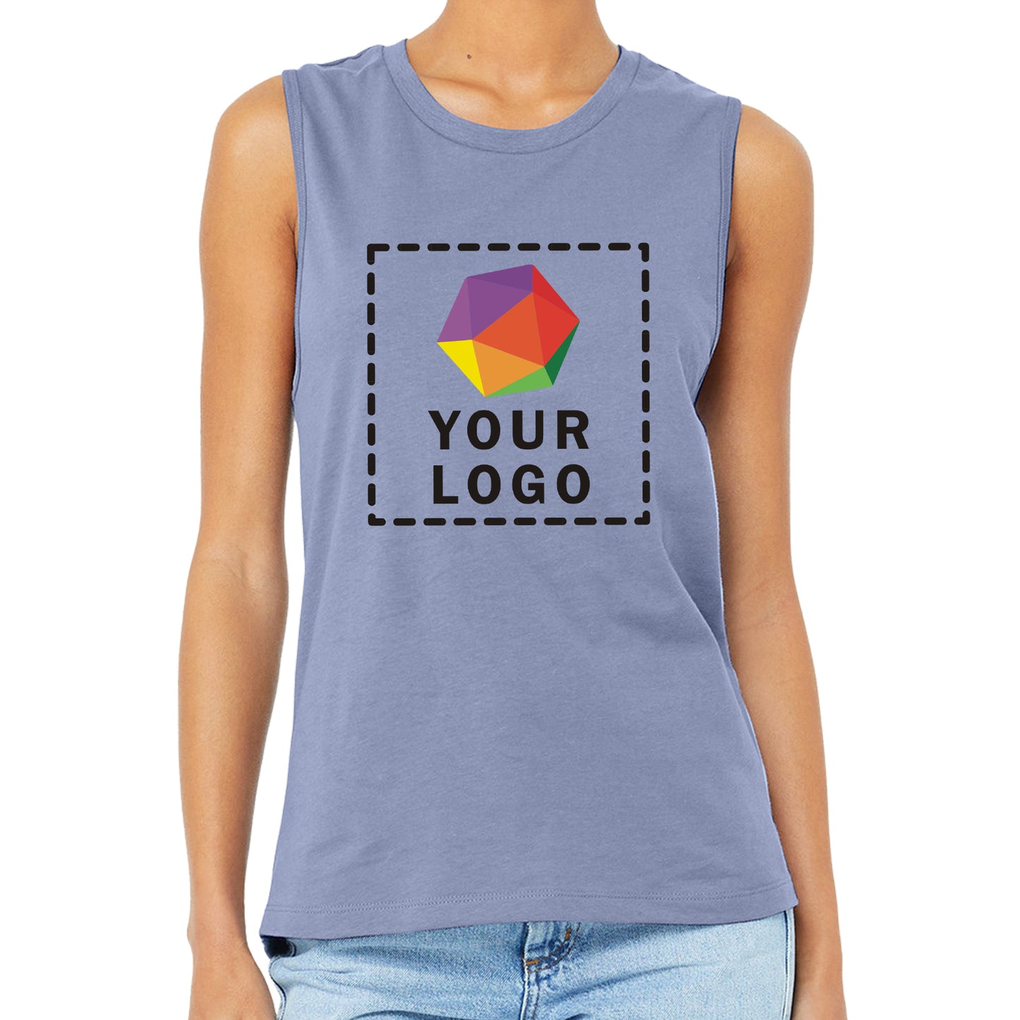 Bella + Canvas Custom Printed Ladies' Jersey Muscle Tank - b6003