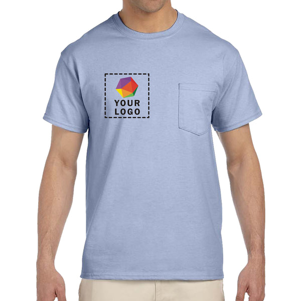Gildan Custom Printed Adult Ultra Cotton®Pocket T-Shirt - G2300