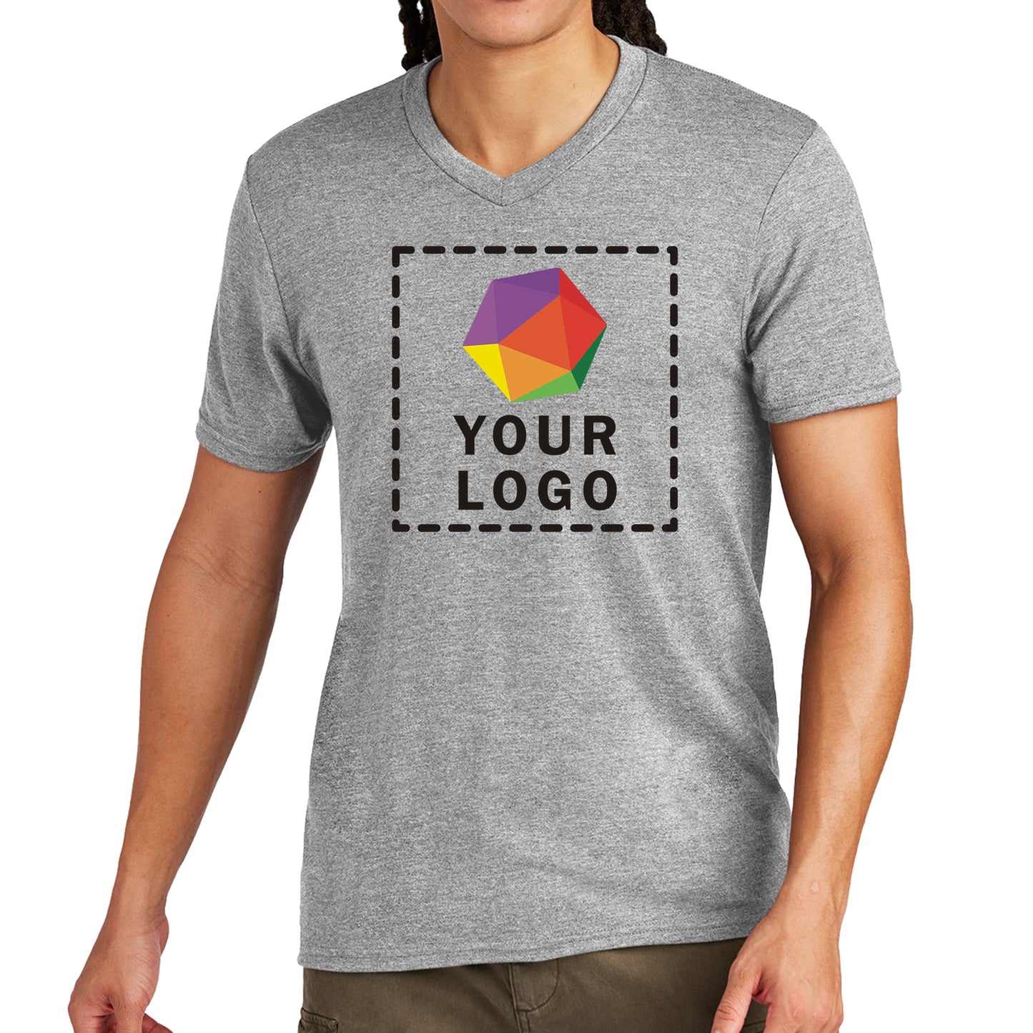 District® Custom Printed Very Important Tee ® V-Neck - DT6500