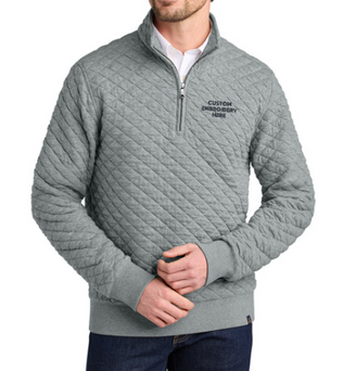 Brooks Brothers® Custom Embroidered Diamond Quilt 1/4-Zip  -  BB18212