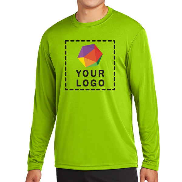 Sport-Tek® Custom Printed Long Sleeve PosiCharge® Competitor™ Tee - ST350LS