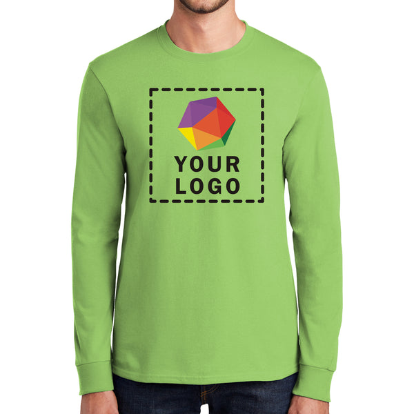 Port & Company® Custom Printed Long Sleeve Essential Tee - PC61LS