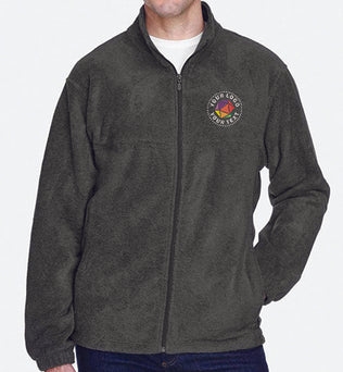Harriton Custom Embroidered Men's Full-Zip Fleece Jacket - M990