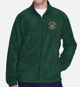 Harriton Custom Embroidered Men's Full-Zip Fleece Jacket - M990