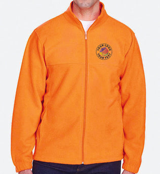 Harriton Custom Embroidered Men's Full-Zip Fleece Jacket - M990