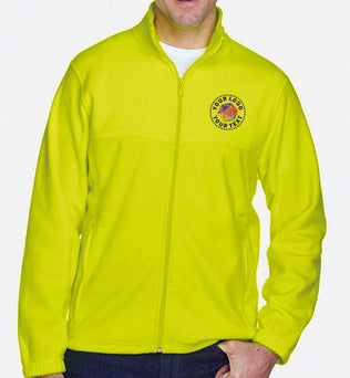 Harriton Custom Embroidered Men's Full-Zip Fleece Jacket - M990