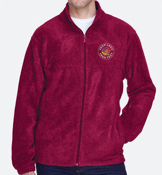Harriton Custom Embroidered Men's Full-Zip Fleece Jacket - M990