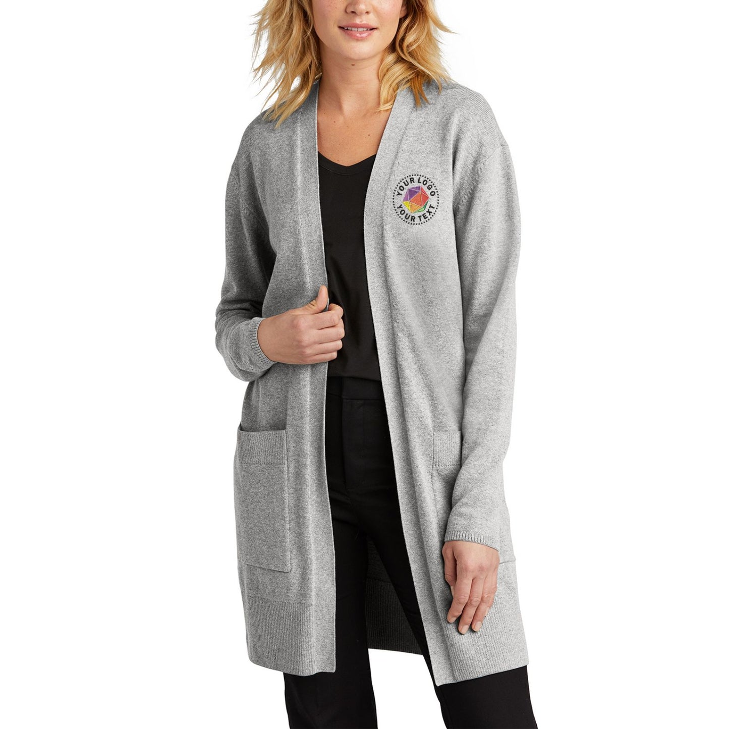Mercer+Mettle® Custom Embroidered Women’s Open-Front Cardigan Sweater - MM3023