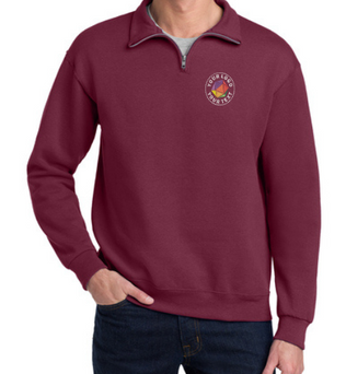 Jerzees®  Custom Embroidered NuBlend® 1/4-Zip Cadet Collar Sweatshirt - 995M