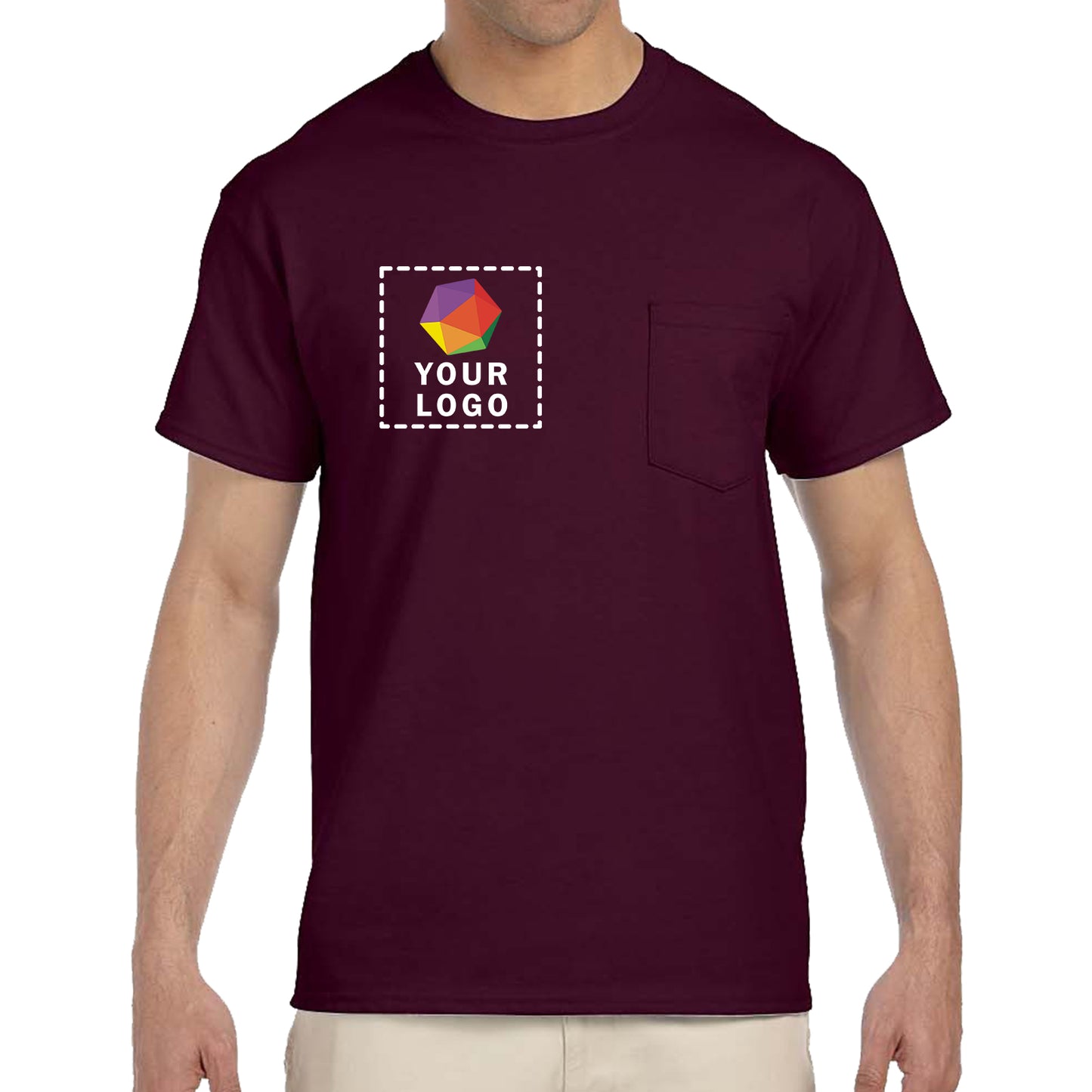 Gildan Custom Printed Adult Ultra Cotton®Pocket T-Shirt - G2300