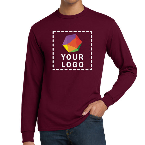 Gildan® Custom Printed DryBlend® 50 Cotton/50 Poly Long Sleeve T-Shirt - 8400