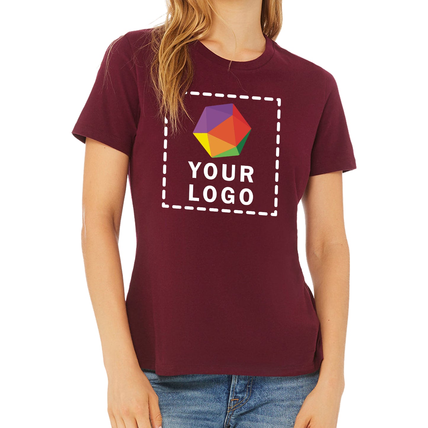 Bella + Canvas Custom Printed Ladies' Relaxed Jersey Short-Sleeve T-Shirt - B6400