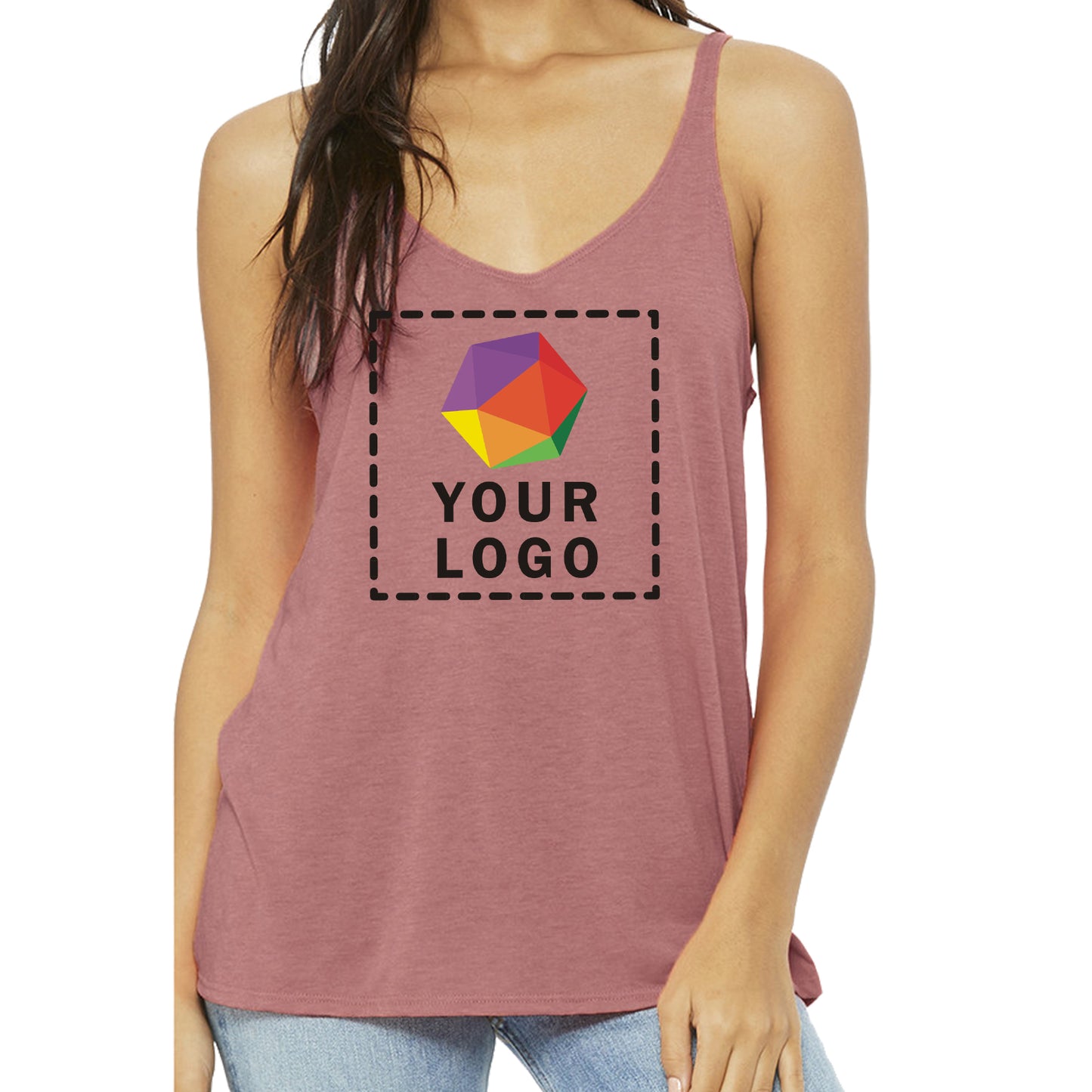 Bella + Canvas Custom Printed Ladies' Slouchy Tank - 8838