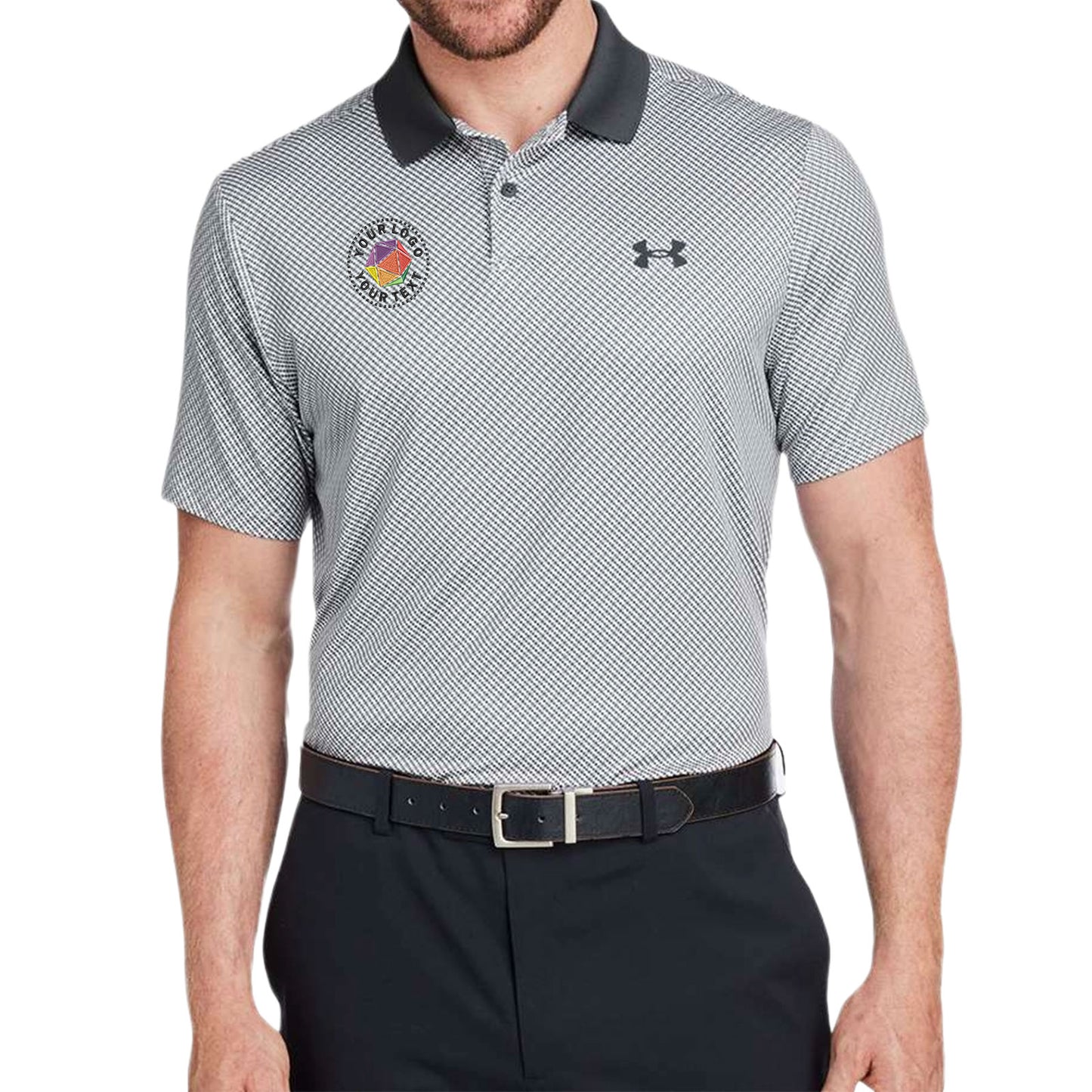 Under Armour Custom Embroidered Men's 3.0 Printed Performance Polo - 1377377