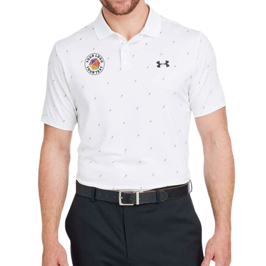 Under Armour Custom Embroidered Men's 3.0 Printed Performance Polo - 1377377