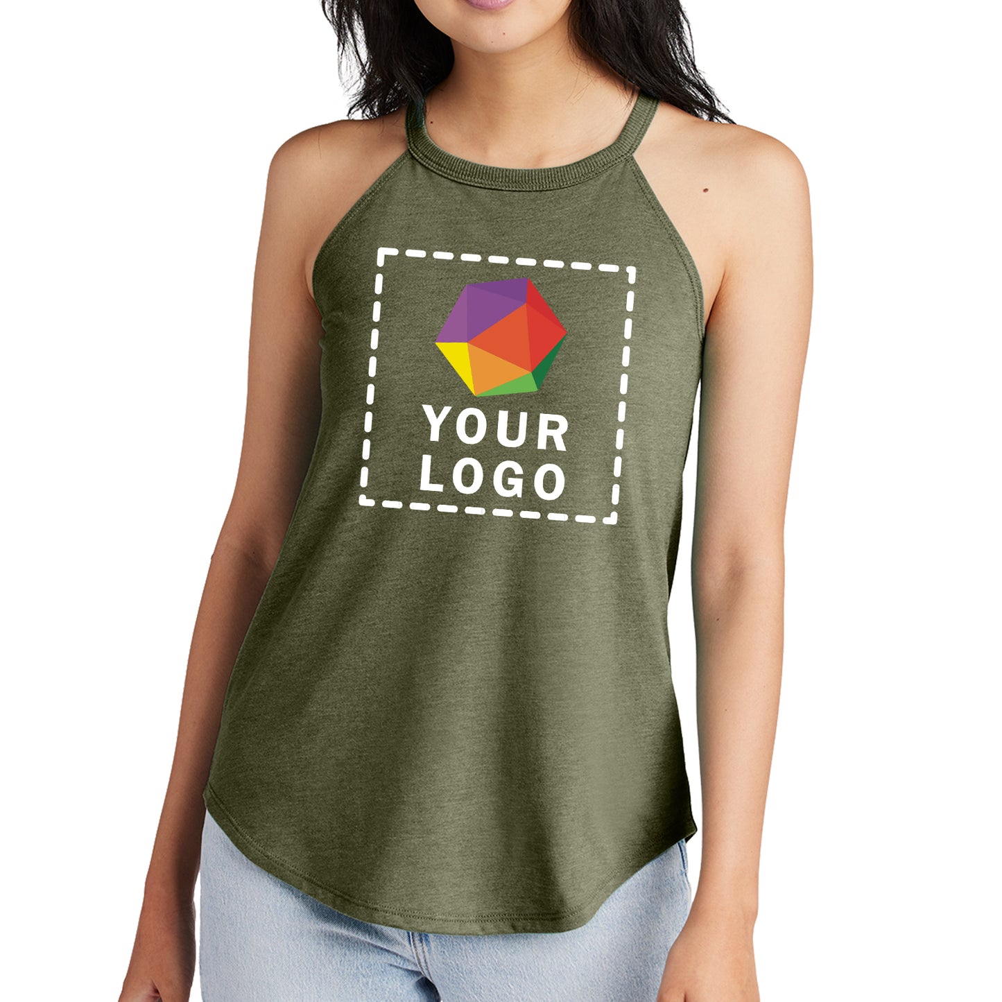 District® Custom Printed Women’s Perfect Tri ® Rocker Tank - DT137L