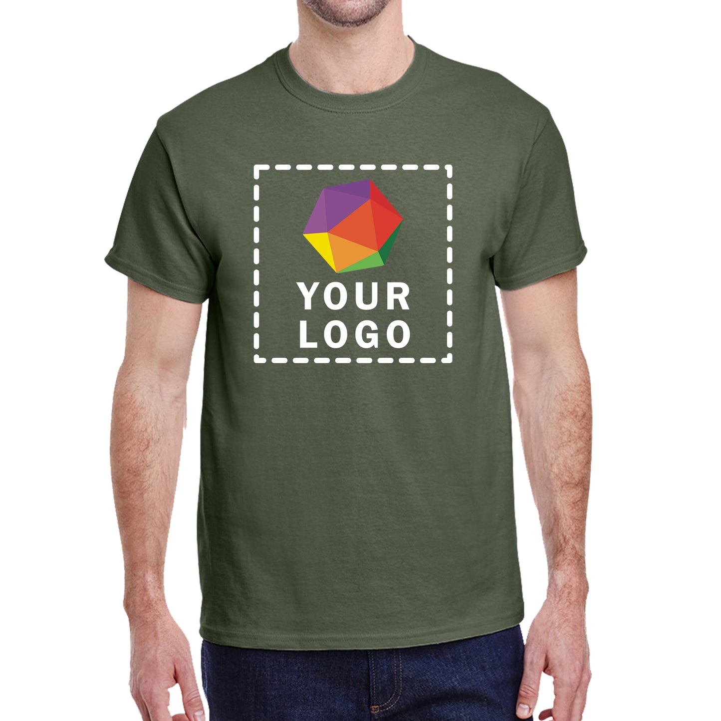 Gildan Custom Printed Adult Heavy Cotton™ T-Shirt - G5000