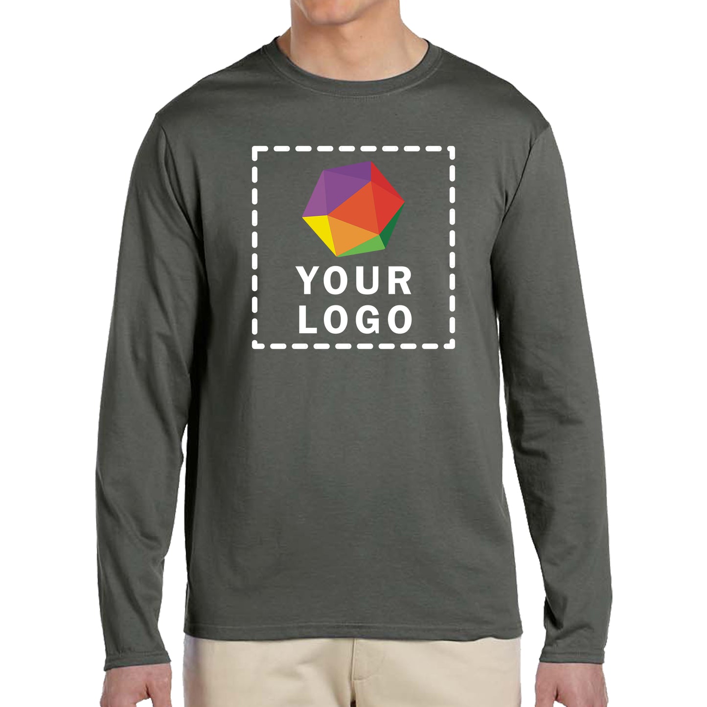 Gildan Custom Printed Adult Softstyle® Long-Sleeve T-Shirt - G64400