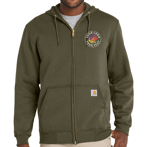 Carhartt® Custom Embroidered Midweight Hooded Zip-Front Sweatshirt - CTK122