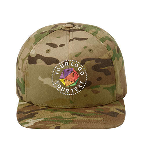 Sport-Tek® YP Classics® Custom Embroidered Flat Bill Snapback Cap - STC19