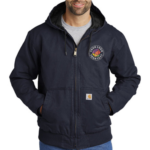 Carhartt® Washed Duck Active Custom Embroidered Jacket - CT104050
