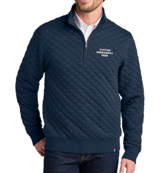 Brooks Brothers® Custom Embroidered Diamond Quilt 1/4-Zip  -  BB18212