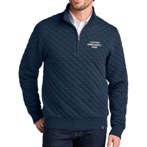 Brooks Brothers® Custom Embroidered Diamond Quilt 1/4-Zip  -  BB18212