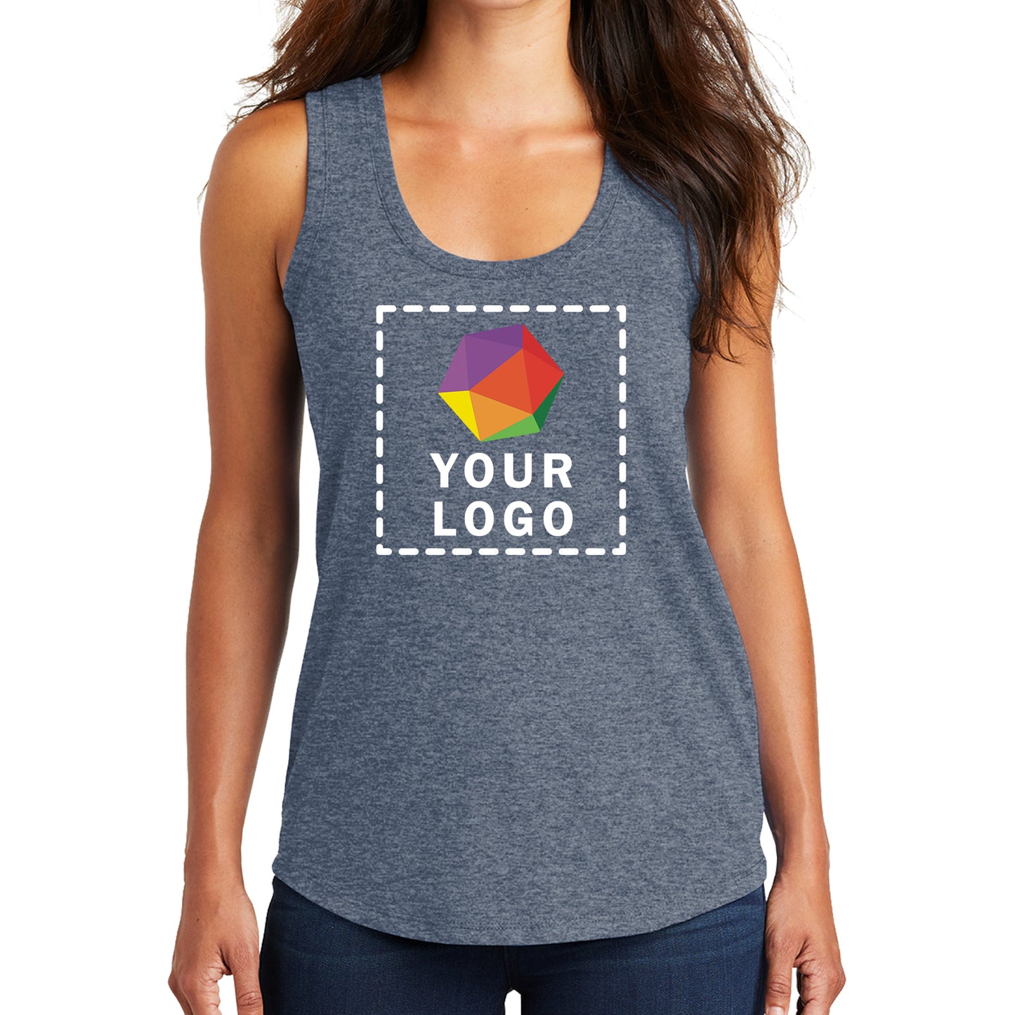 District® Custom Printed Women’s Perfect Tri ® Racerback Tank - DM138L