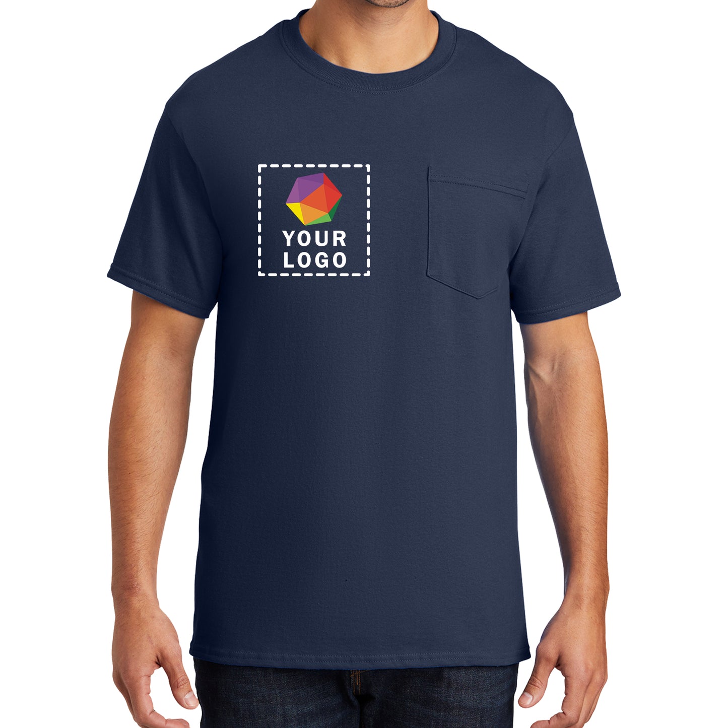 Port & Company® Custom Printed Essential Pocket Tee - PC61P