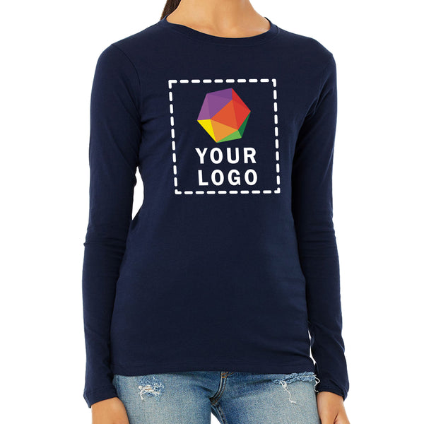 Bella + Canvas Custom Printed Ladies Jersey Long-Sleeve T-Shirt - B6500