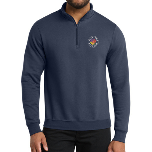 Port & Co™ Custom Embroidered Core Fleece 1/4-Zip Pullover Sweatshirt  -  PC78Q