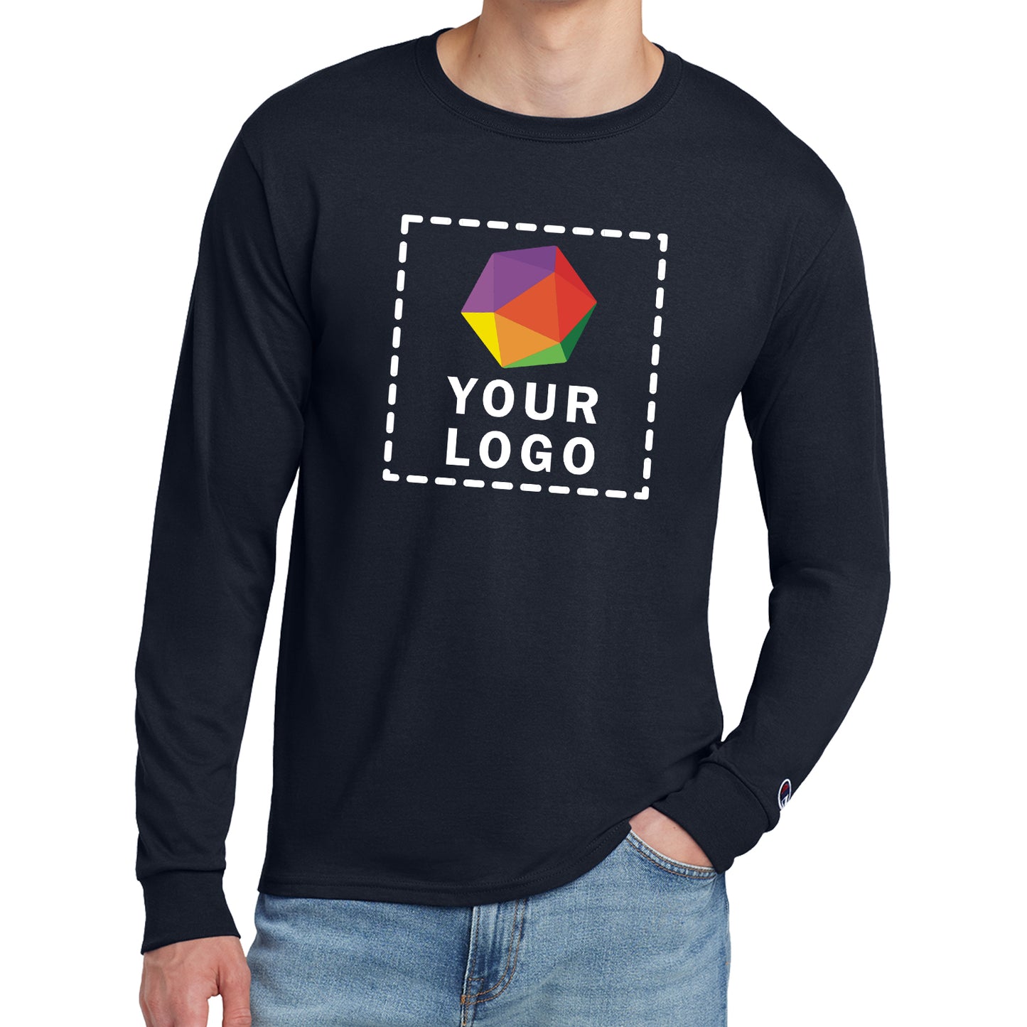 Champion ® Custom Printed Heritage 5.2-Oz. Jersey Long Sleeve Tee - CC8C