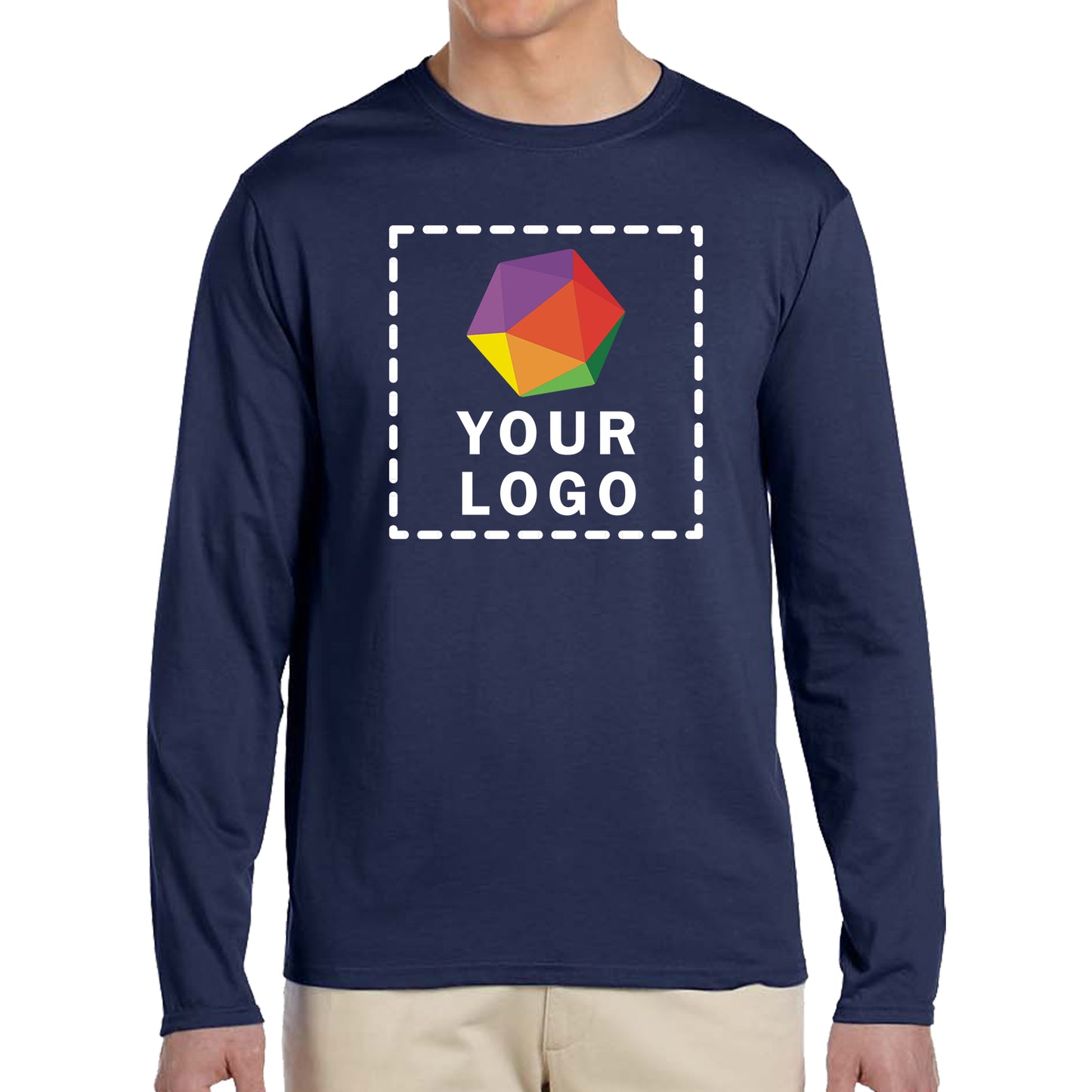 Gildan Custom Printed Adult Softstyle® Long-Sleeve T-Shirt - G64400