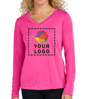 Sport-Tek® Women's Long Sleeve PosiCharge® Competitor™ V-Neck Tee - LST353LS