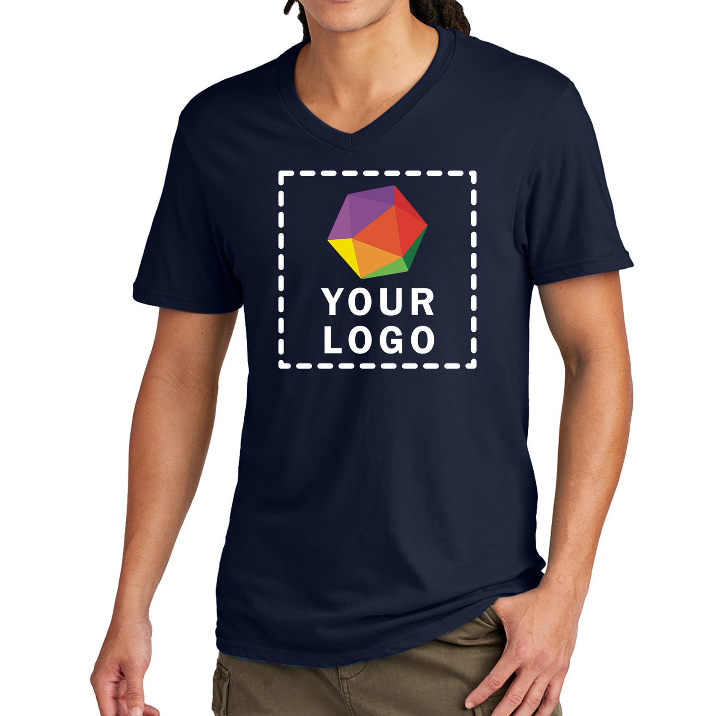 District® Custom Printed Very Important Tee ® V-Neck - DT6500