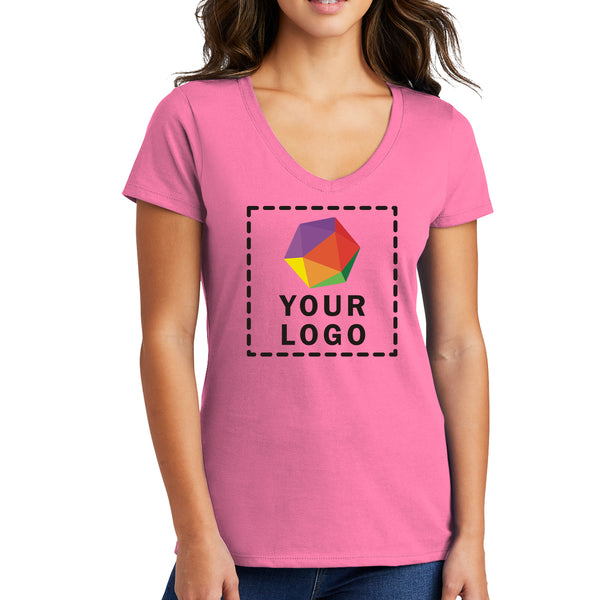 Port & Company® Custom Printed Women's Fan Favorite™ V-Neck Tee - LPC450V