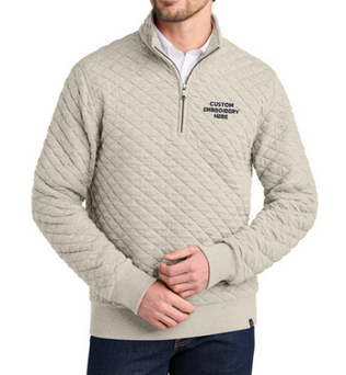 Brooks Brothers® Custom Embroidered Diamond Quilt 1/4-Zip  -  BB18212