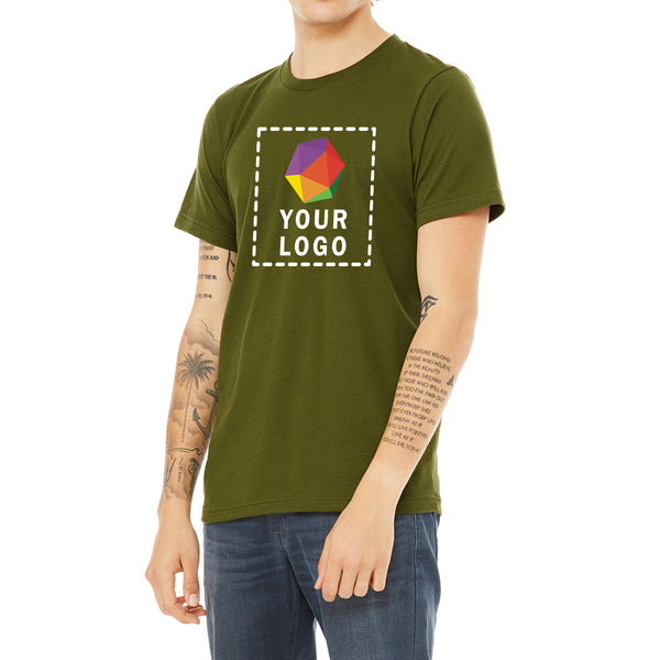 Bella + Canvas Custom Printed Unisex Jersey T-Shirt -3001C