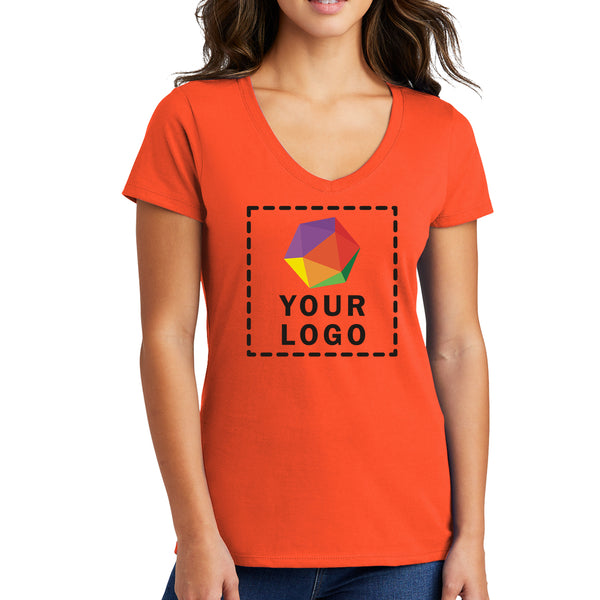 Port & Company® Custom Printed Women's Fan Favorite™ V-Neck Tee - LPC450V