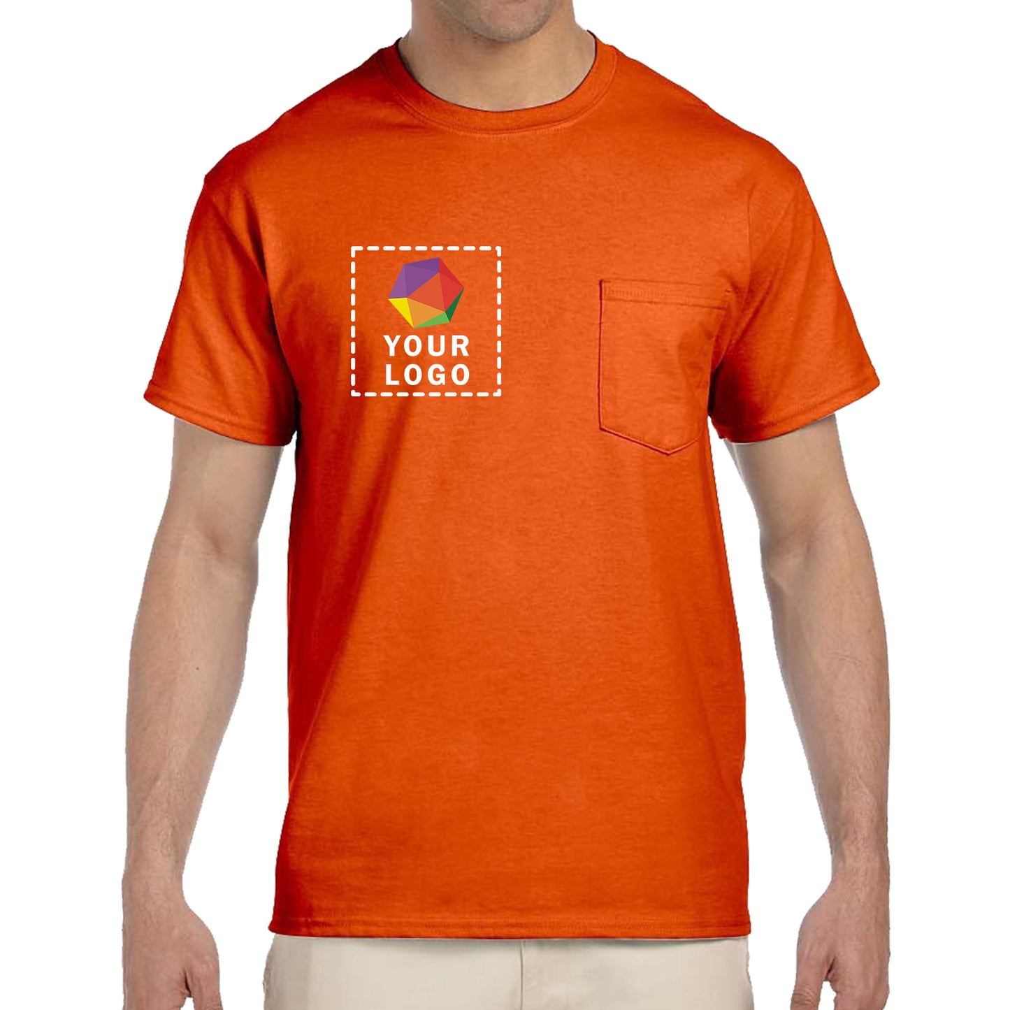 Gildan Custom Printed Adult Ultra Cotton®Pocket T-Shirt - G2300