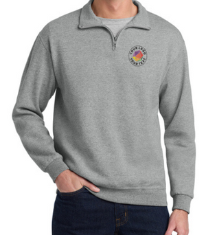 Jerzees®  Custom Embroidered NuBlend® 1/4-Zip Cadet Collar Sweatshirt - 995M