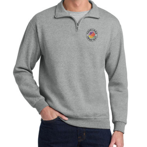 Jerzees®  Custom Embroidered NuBlend® 1/4-Zip Cadet Collar Sweatshirt - 995M