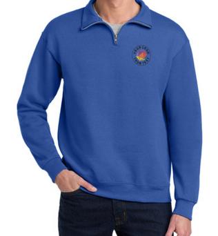 Jerzees®  Custom Embroidered NuBlend® 1/4-Zip Cadet Collar Sweatshirt - 995M