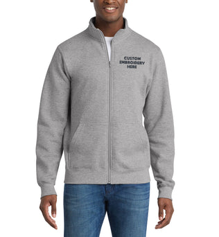 Port & Co™ Custom Embroidered Core Fleece Cadet Full-Zip Sweatshirt - PC78FZ